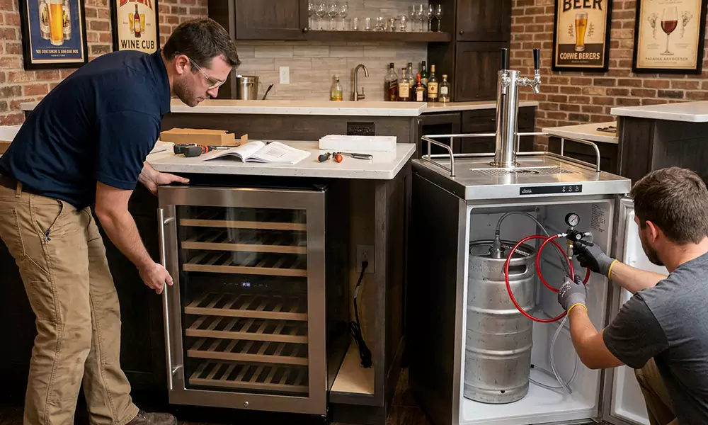 Wine Cooler and Kegerator Installation in Southaven, MS